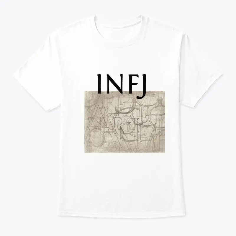 INFJ shirts with letter design.